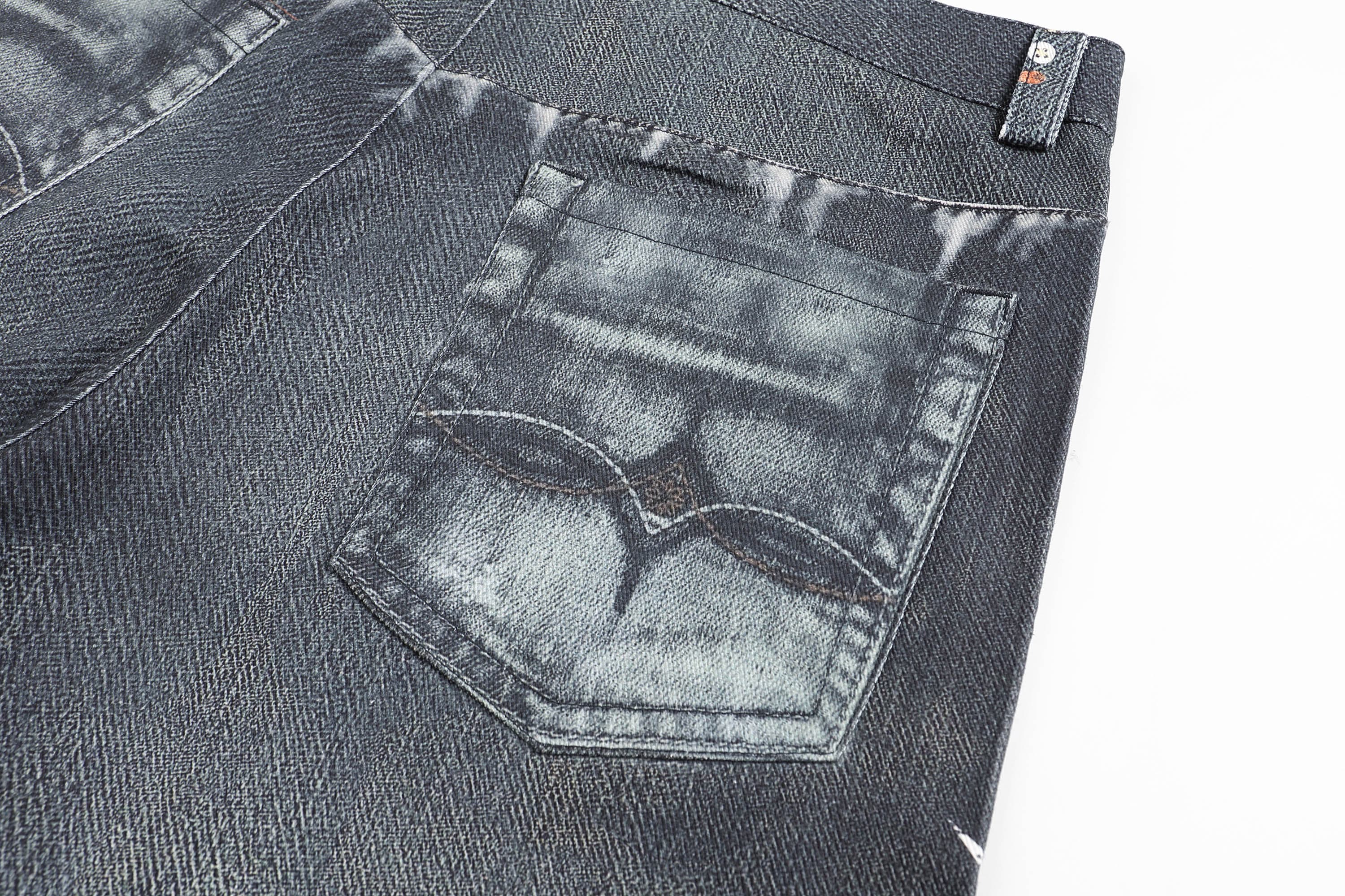 DND4DES×Faychui Patterned Lace Graphics Wide-Leg Jeans