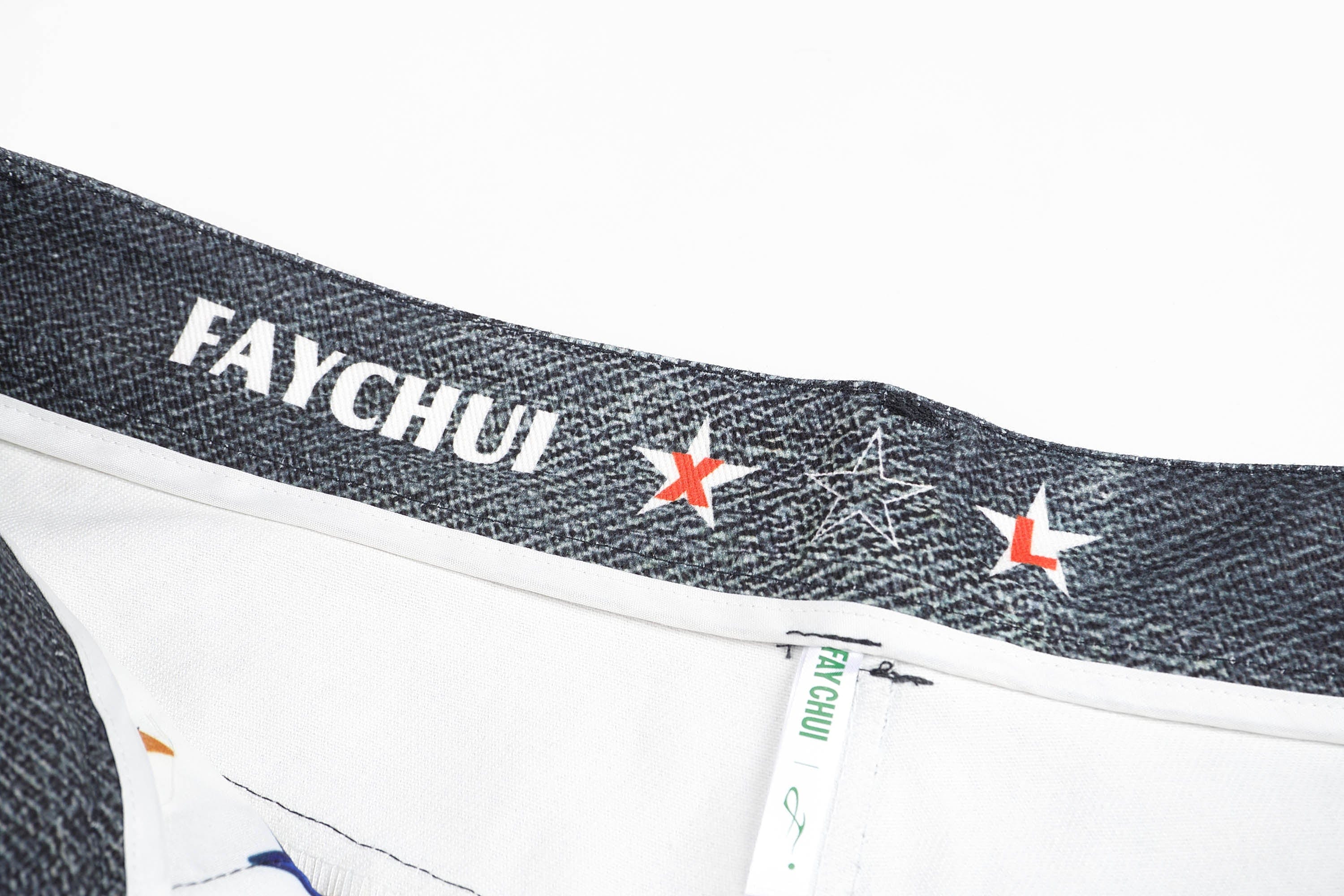 DND4DES×Faychui Patterned Lace Graphics Wide-Leg Jeans