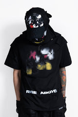 FVVO Mickey Mouse Patchwork Frayed Mesh Cap
