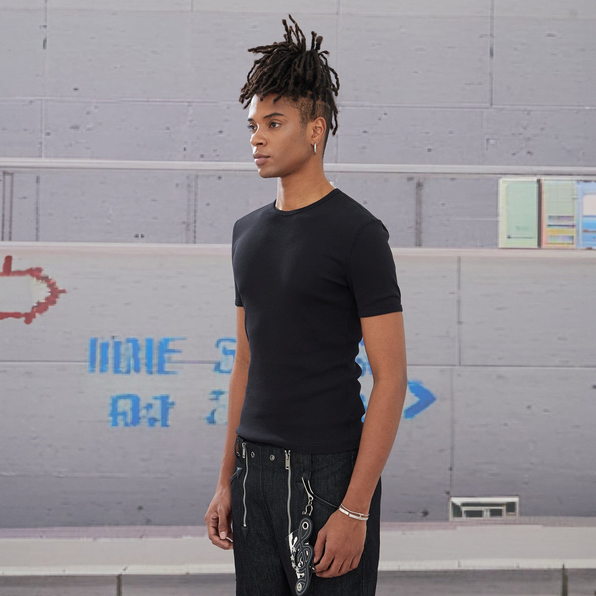 DND4DES Essential Ribbed Slim-Fit T-Shirt