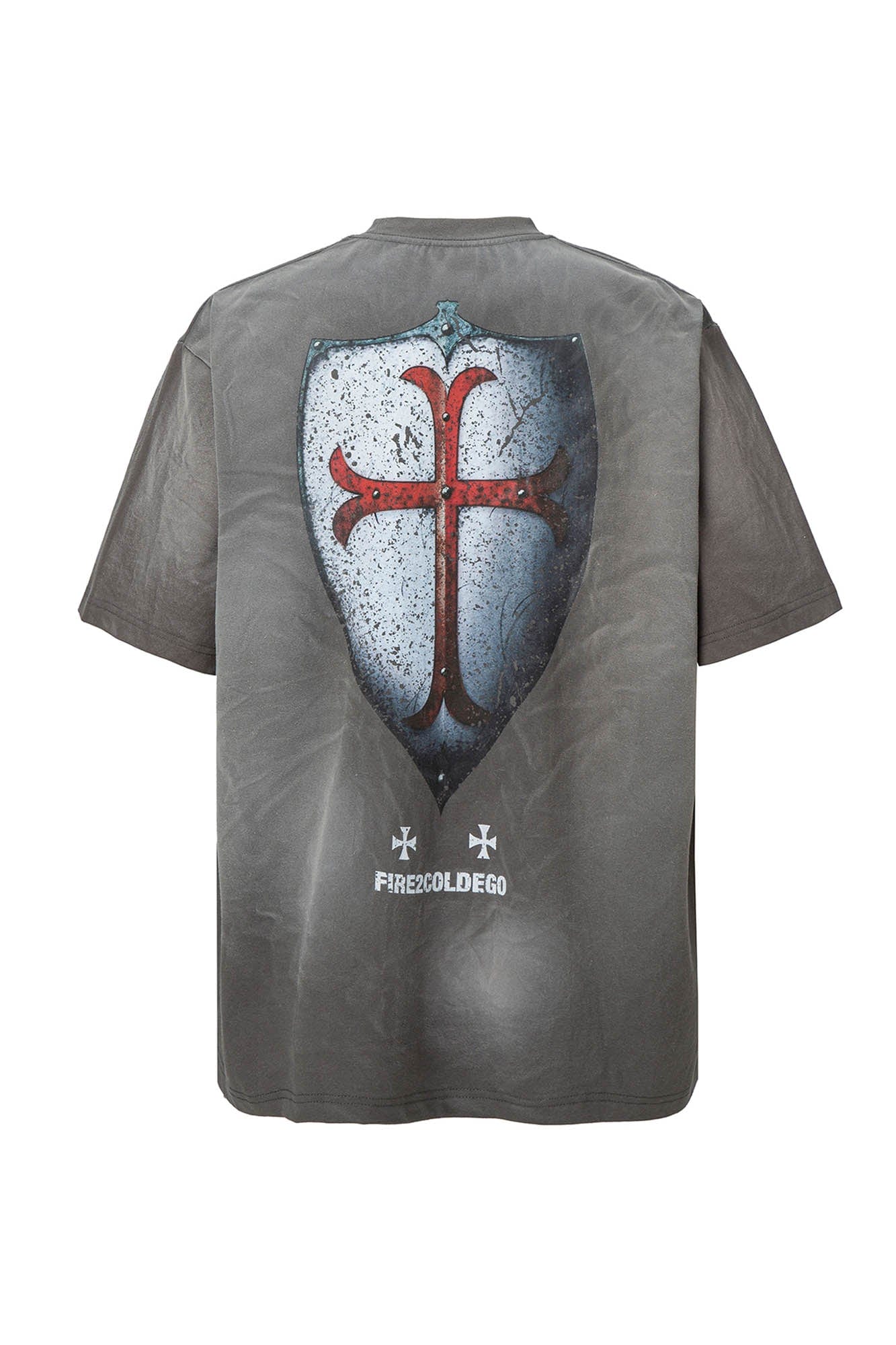 F2CE Distressed Shield Graphic Heavyweight T-Shirt