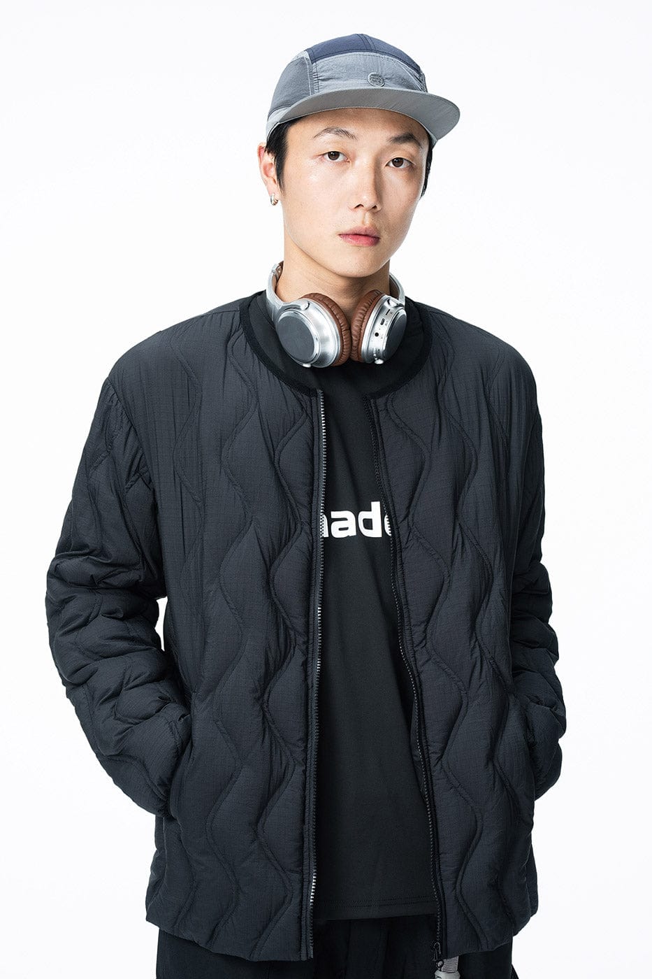 ENSHADOWER Wave Line Texture Light Down Jacket