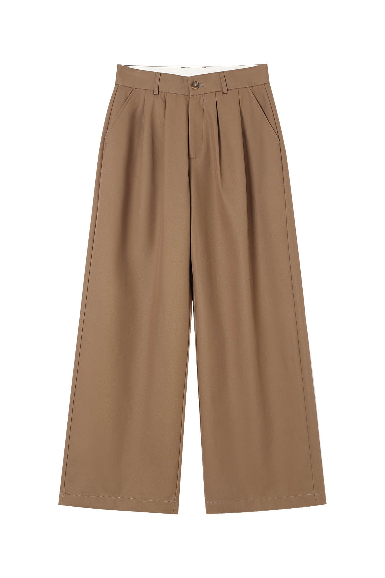 CLP Retro Pleated Wide-Leg Trousers