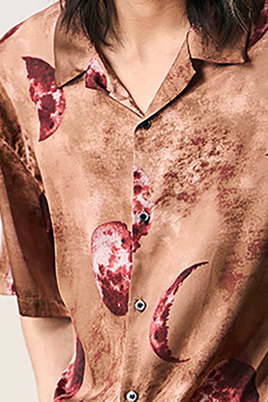 EPIC POETRY Planetary Full-Print Half Shirt