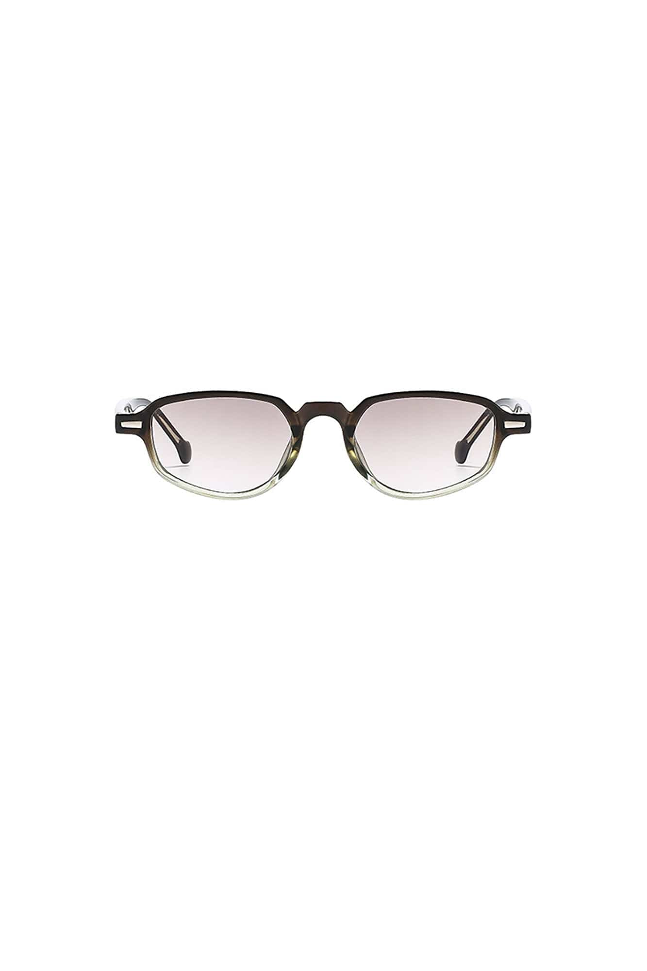 DAMAGE ASIA Gradient Lens Irregular Frame Sunglasses