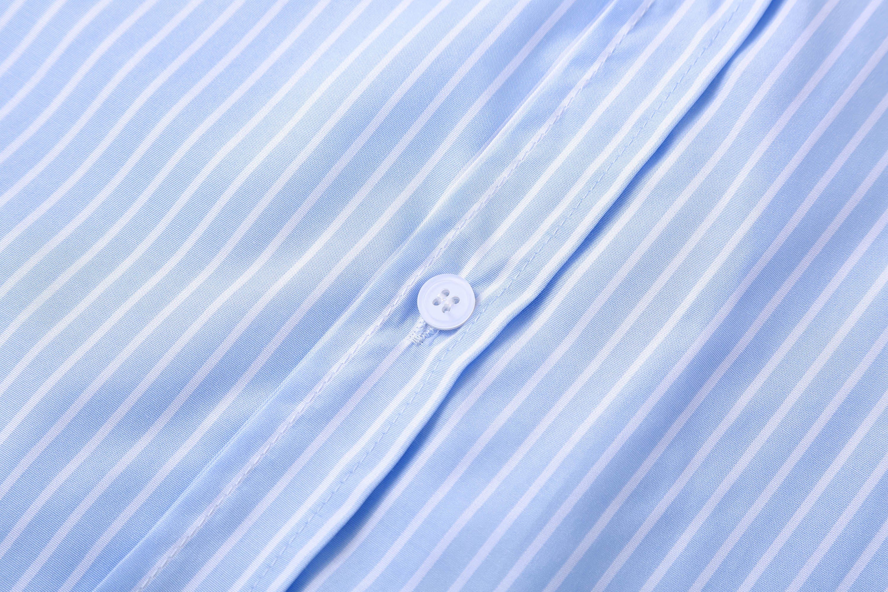 CLP Contrast Collar Striped Shirt