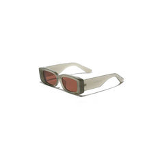 DAMAGE ASIA Retro Matte Rectangular Sunglasses