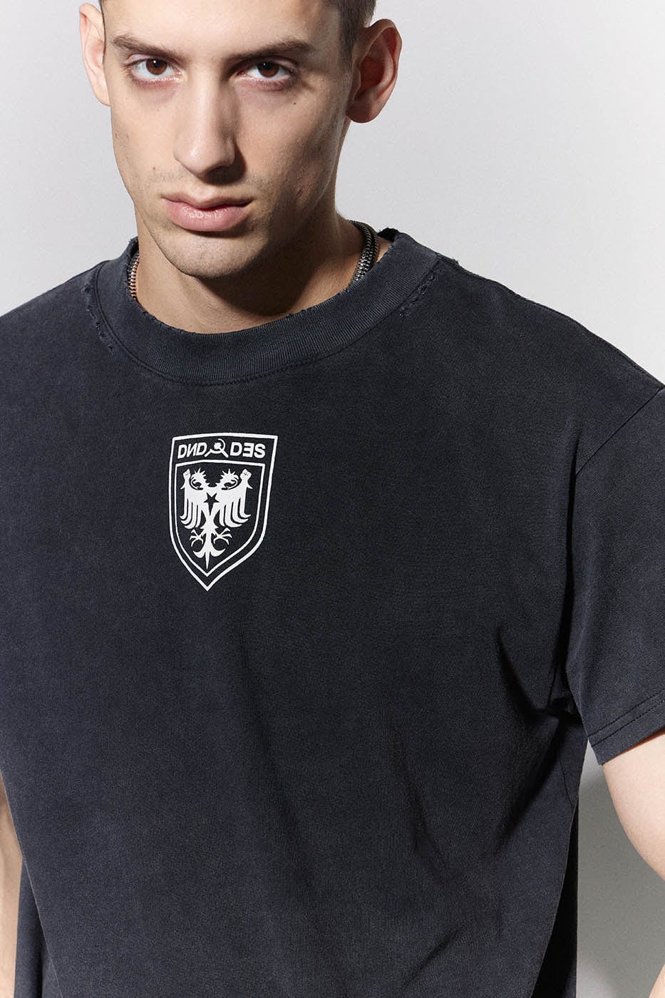 DND4DES Double-Headed Eagle Distressed T-Shirt