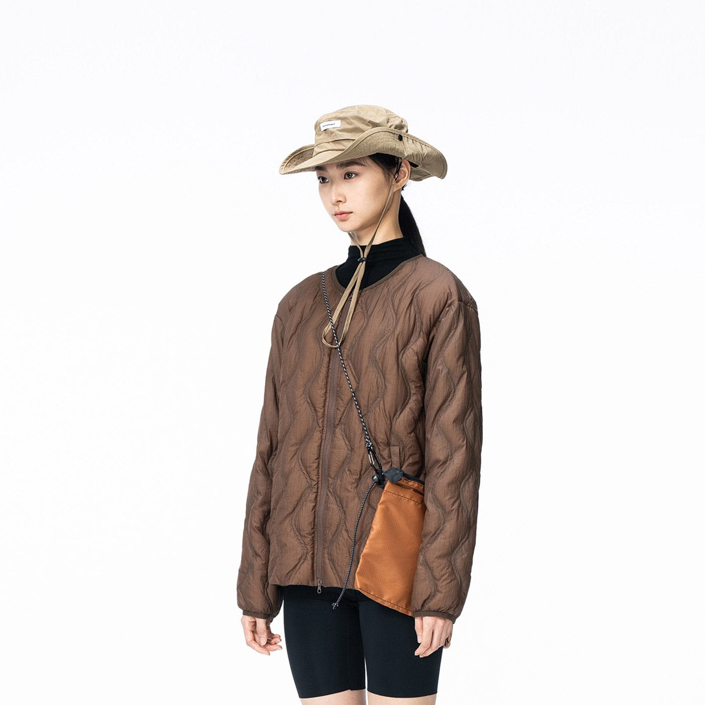 ENSHADOWER Wave Line Texture Light Down Jacket