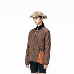 ENSHADOWER Wave Line Texture Light Down Jacket