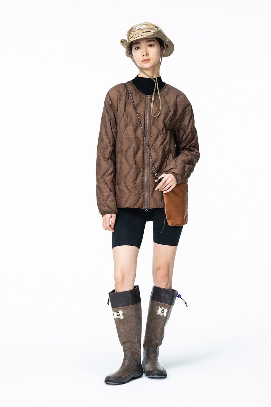 ENSHADOWER Wave Line Texture Light Down Jacket