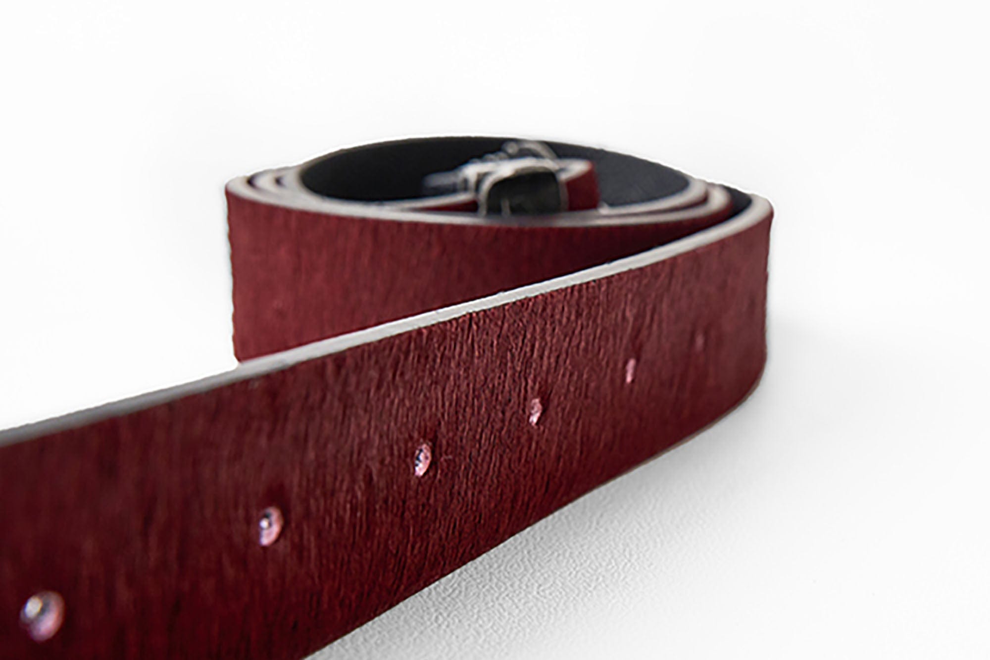 FLYERRER Gothic Buckle Cross-Star Hair-on Leather Belt