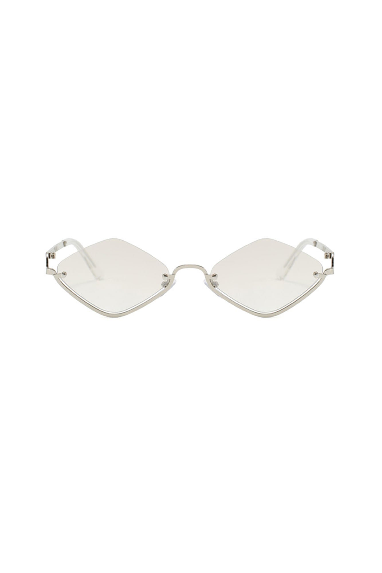 DAMAGE ASIA Diamond Half-Rim Sunglasses