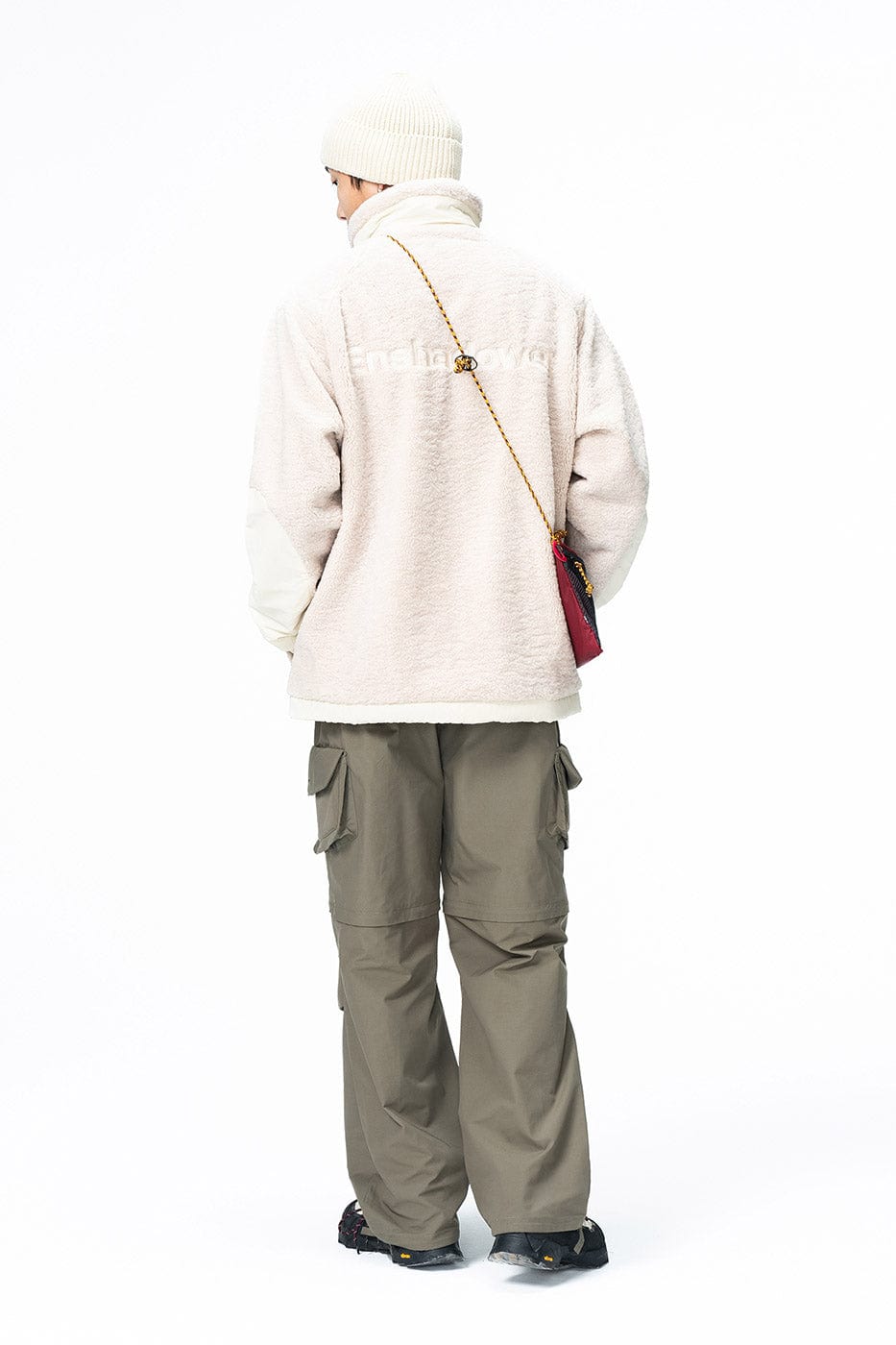 ENSHADOWER Detachable Big Pockets Crinkled Pants