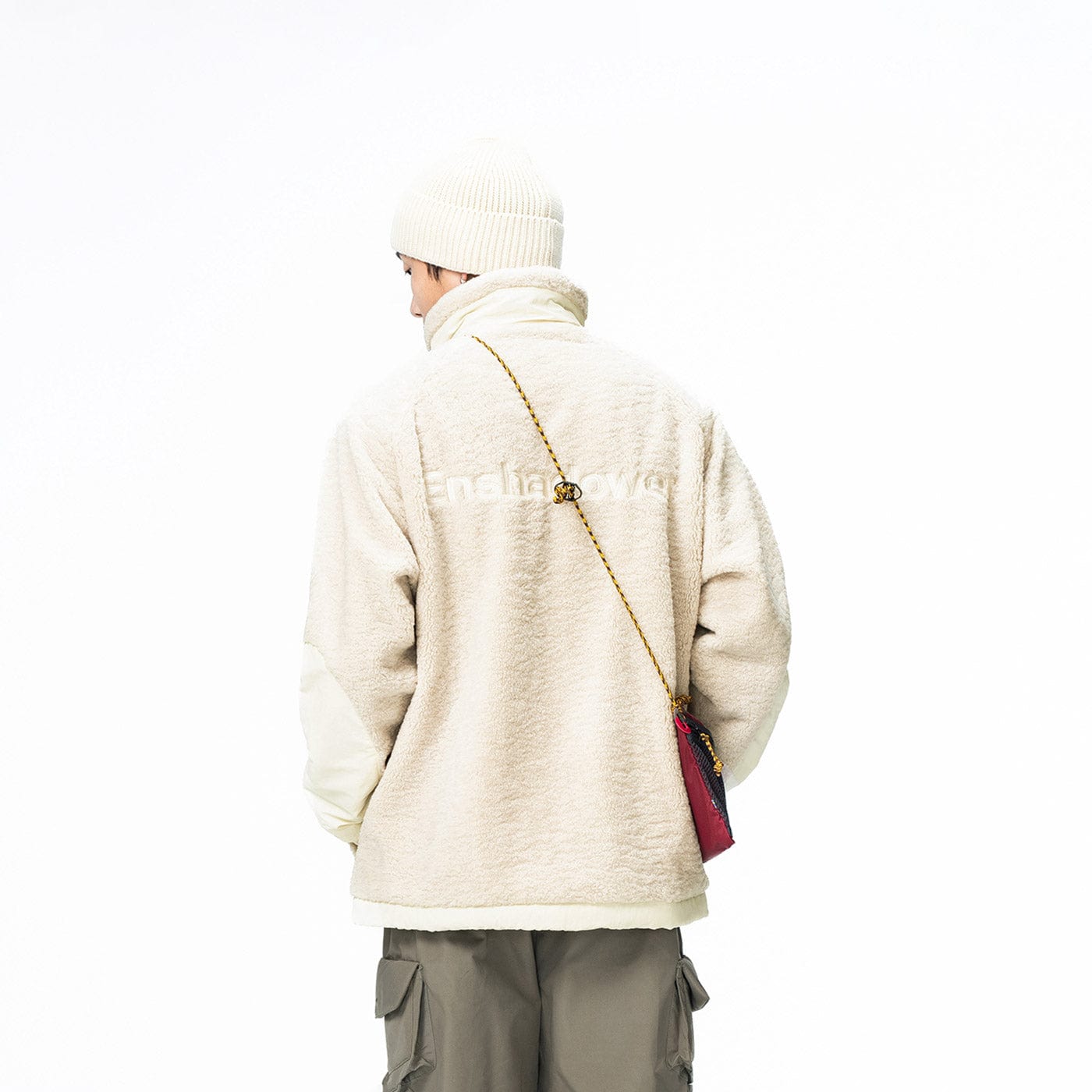 ENSHADOWER Spliced High-Collar Fleece Jacket