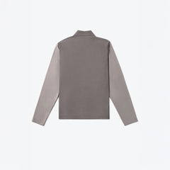 UMAMIISM Slogan Contrast Sleeve Mock Neck UV Protection Jacket