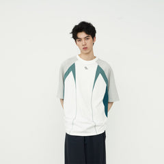 49PERCENT Contrast Spliced T-Shirt (Only Size M Left)