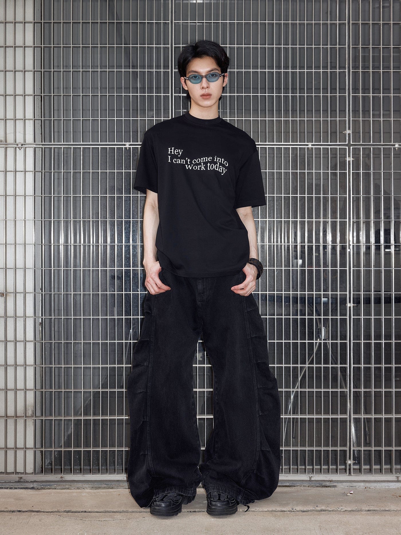 49PERCENT Essential Slogan T-Shirt