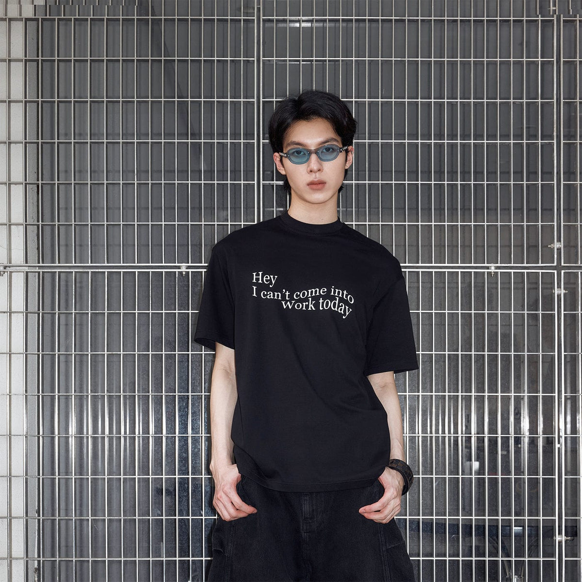 49PERCENT Essential Slogan T-Shirt