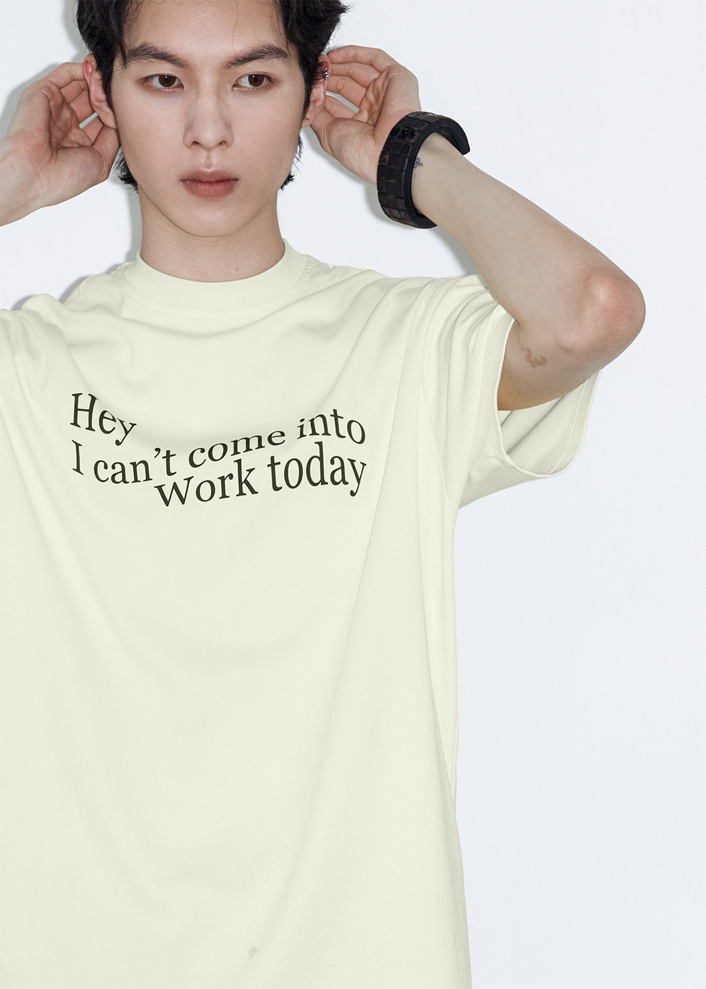 49PERCENT Essential Slogan T-Shirt