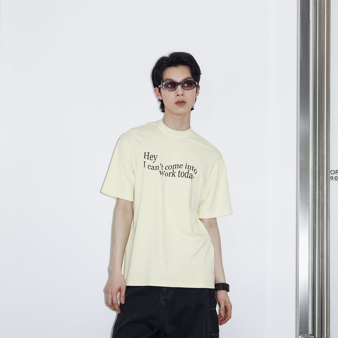 49PERCENT Essential Slogan T-Shirt