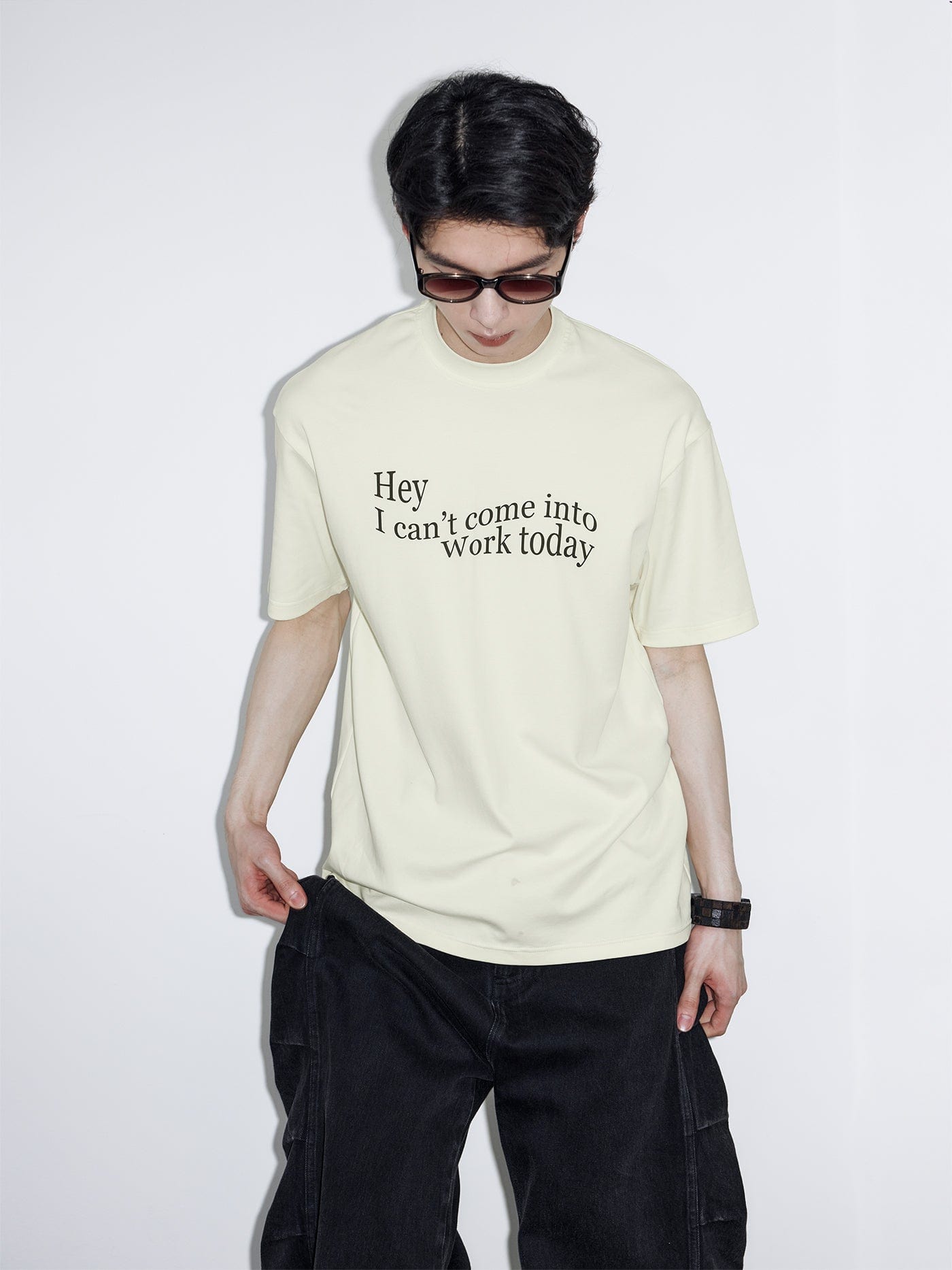 49PERCENT Essential Slogan T-Shirt
