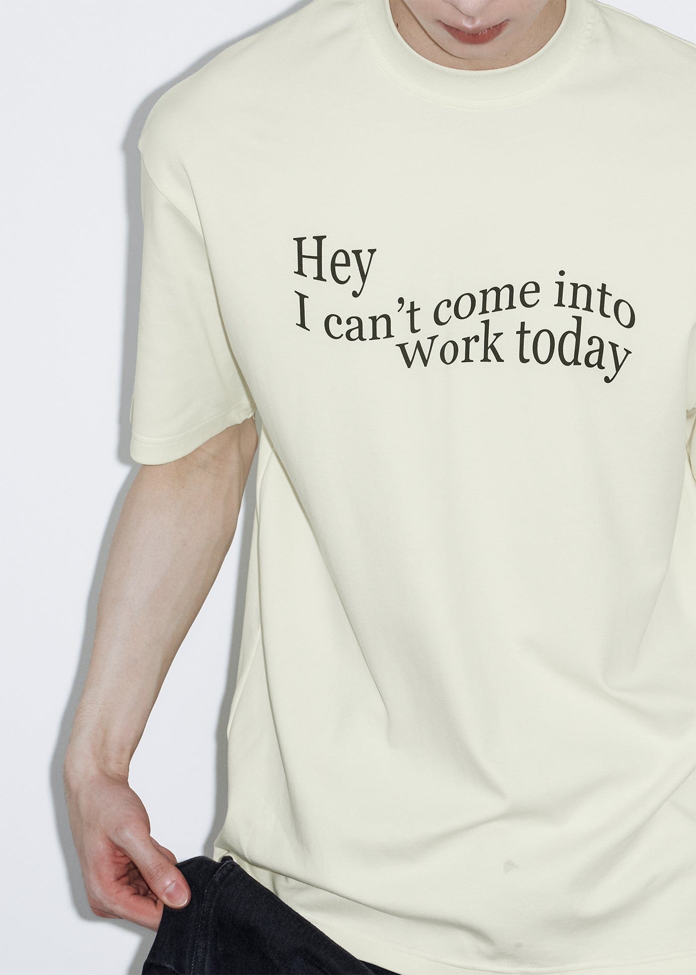 49PERCENT Essential Slogan T-Shirt