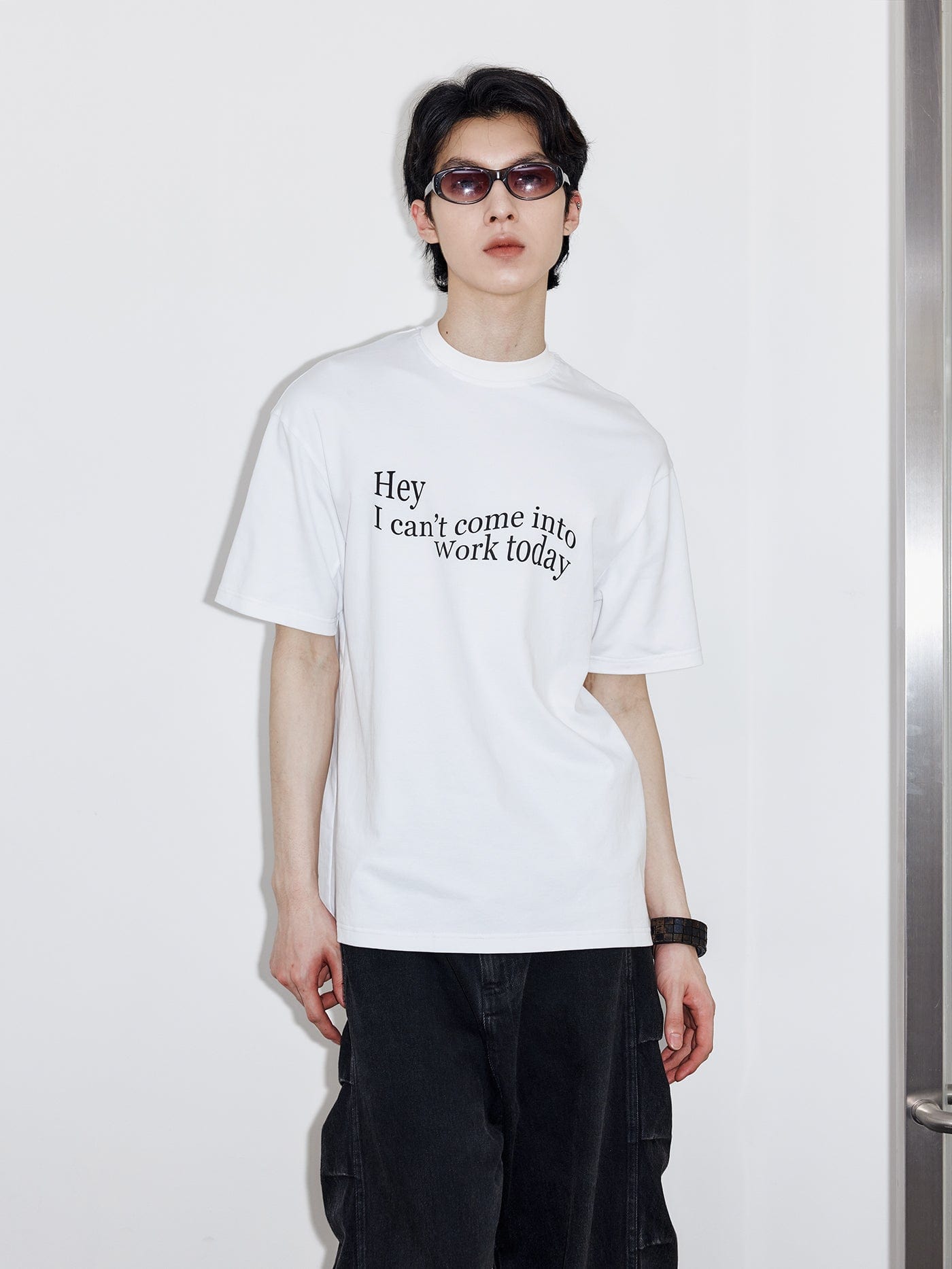 49PERCENT Essential Slogan T-Shirt