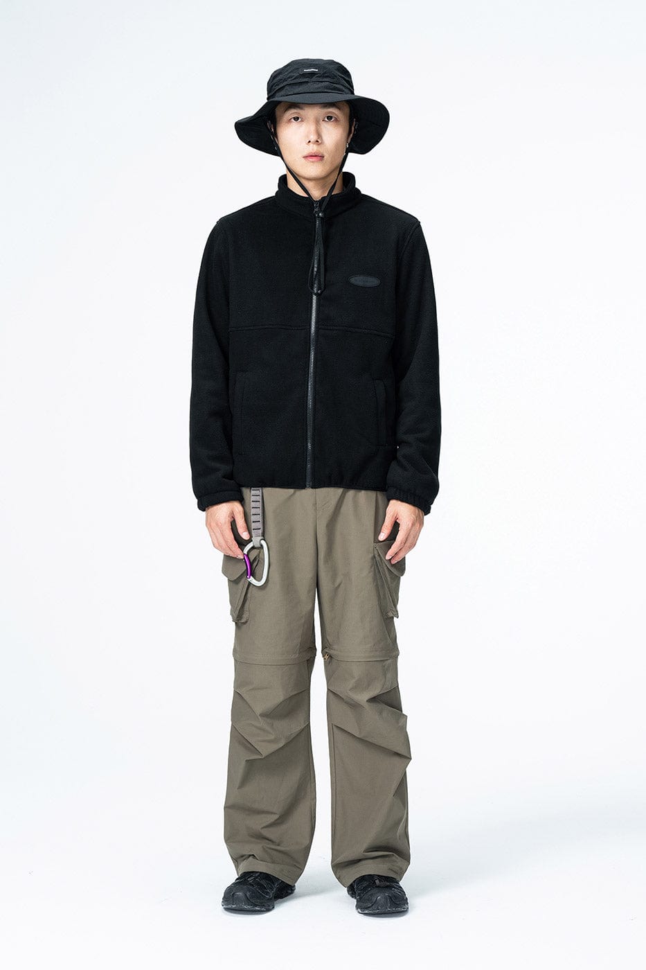 ENSHADOWER Detachable Big Pockets Crinkled Pants