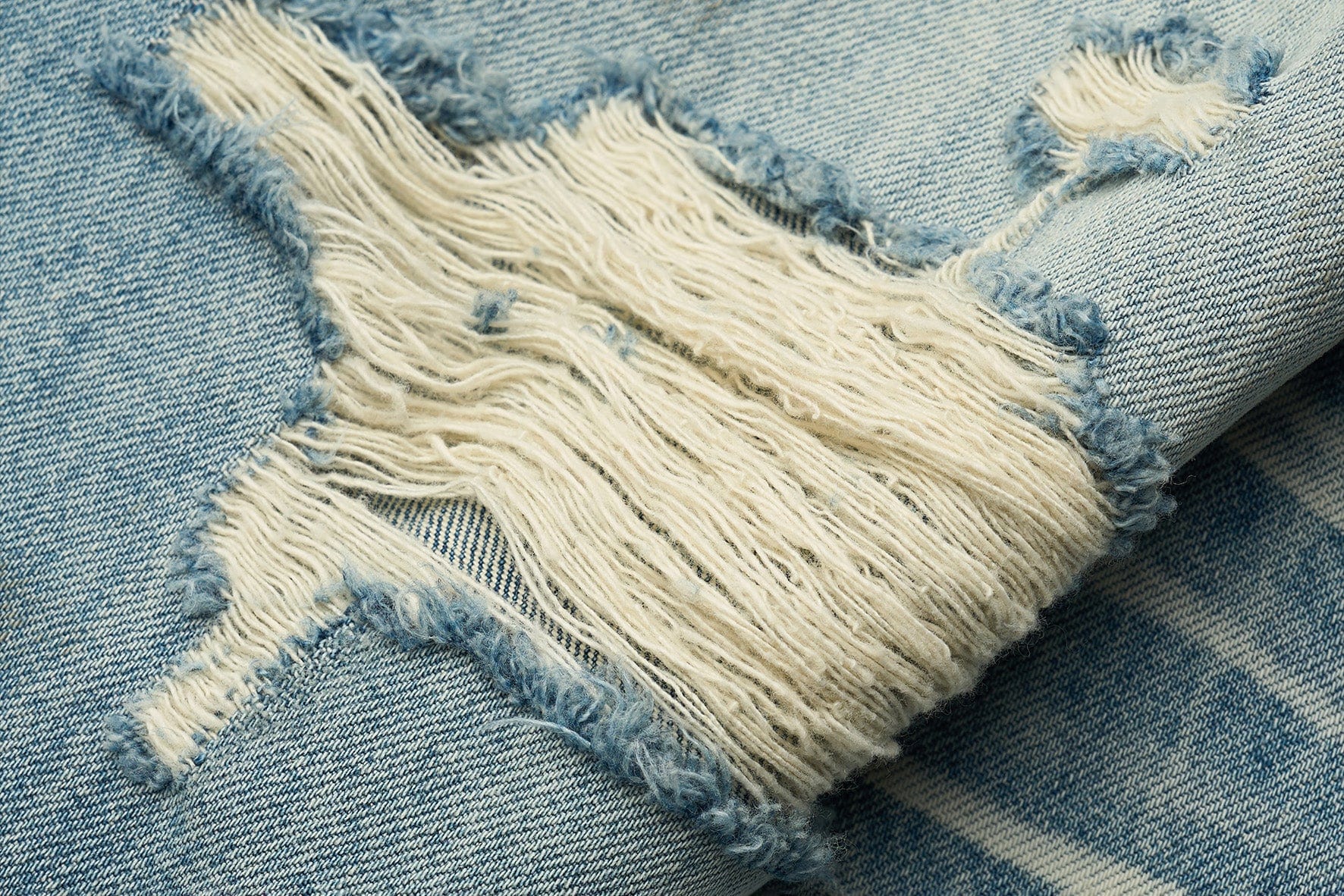 STEEPC Dirty Fit Distressed Flared Jeans