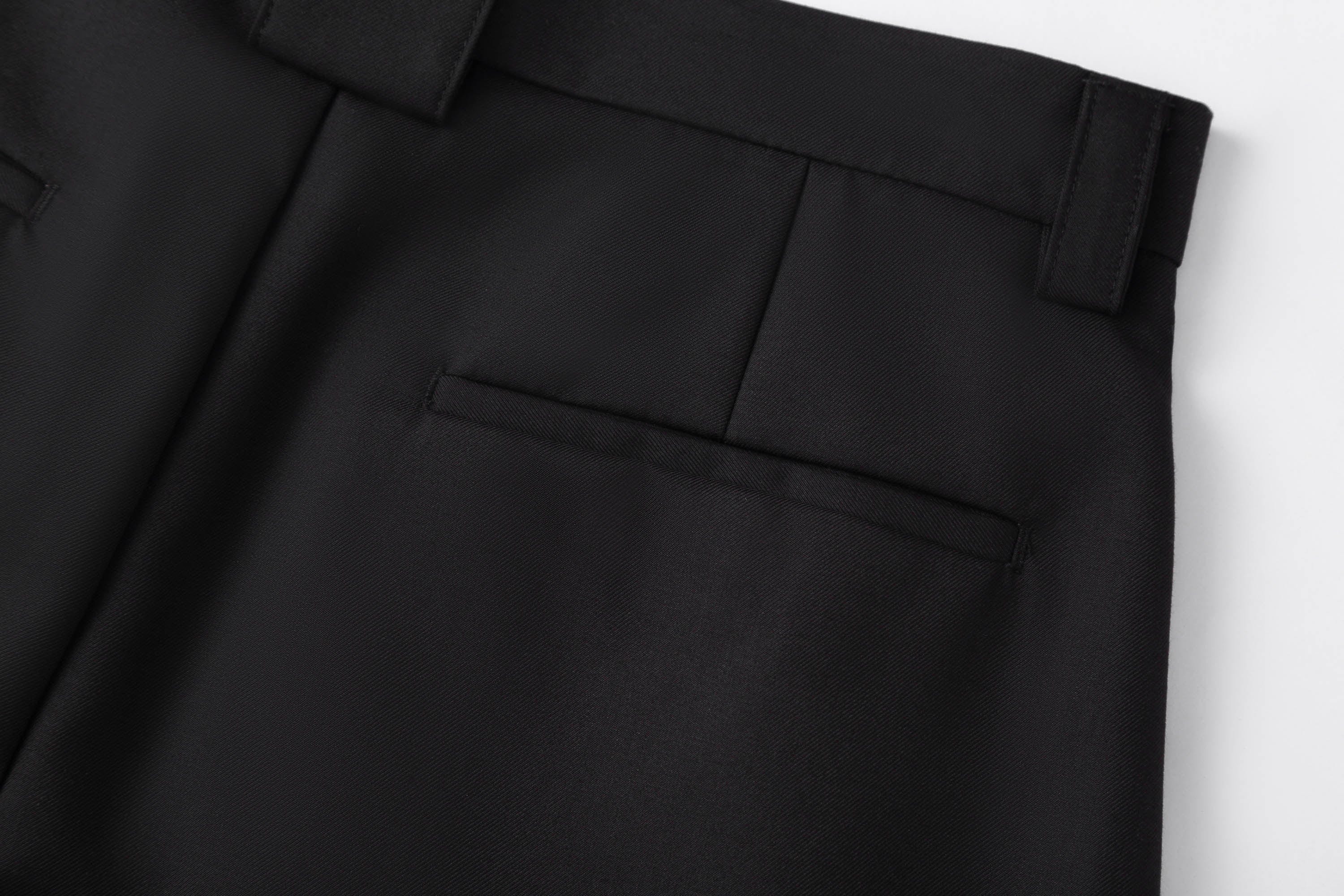 CLP Essential Spliced Crinkled Wide-Leg Trousers
