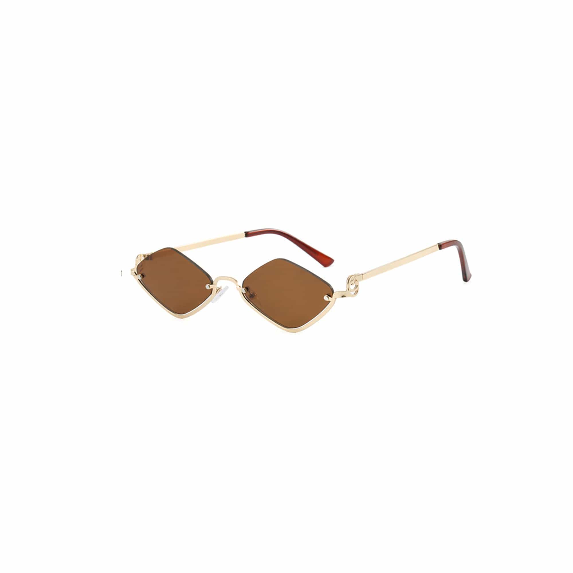 DAMAGE ASIA Diamond Half-Rim Sunglasses