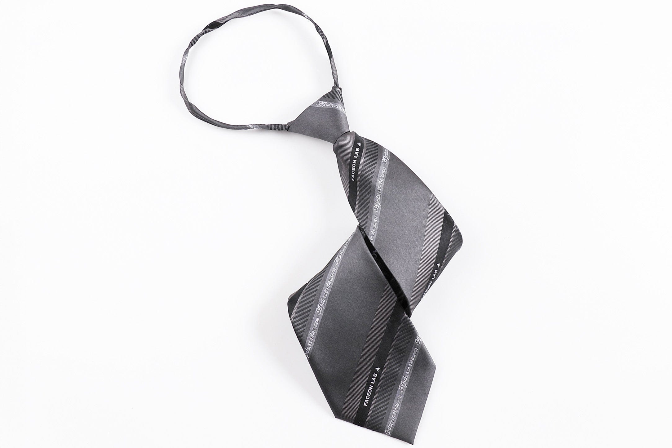 FACEONLAB Slanted Striped Zip Tie