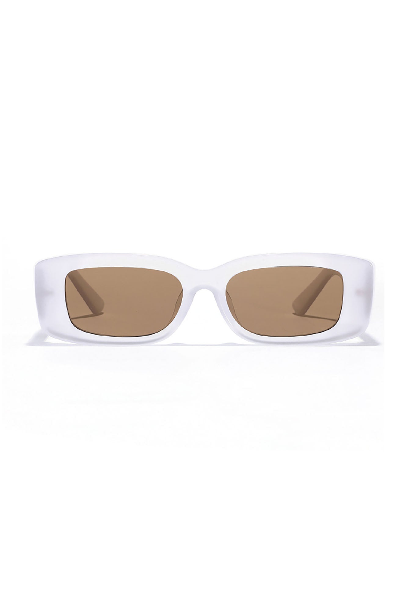 DAMAGE ASIA Retro Matte Rectangular Sunglasses