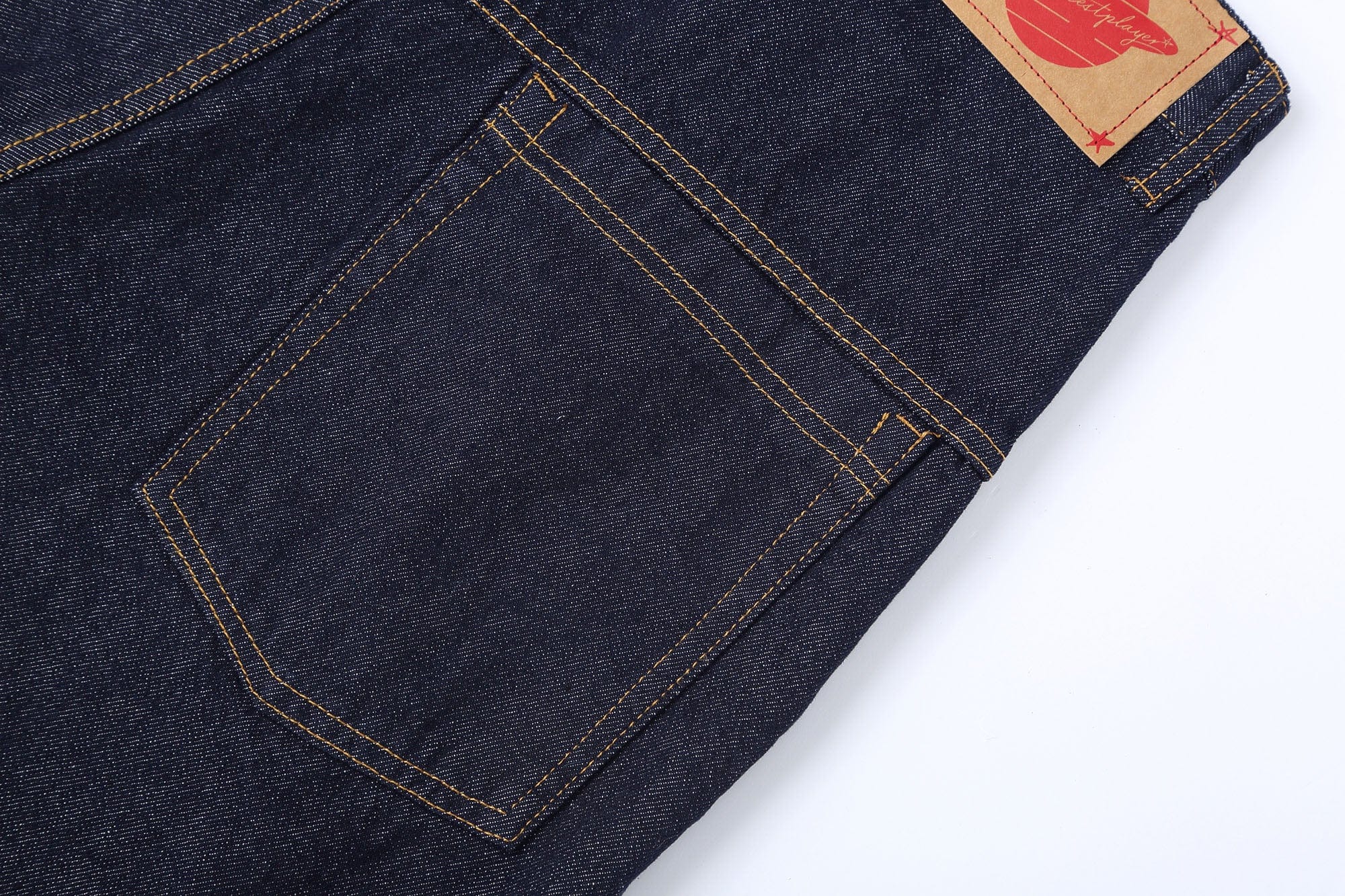 CLP Folded-Hem Spliced Denim Shorts