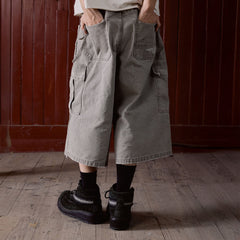 IN EXISTENCE Distressed Multi-Pocket Straight-Leg Cargo Shorts