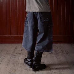 IN EXISTENCE Distressed Multi-Pocket Straight-Leg Cargo Shorts
