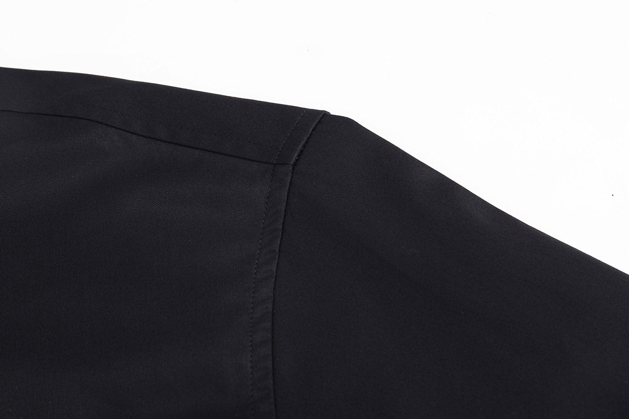 FACEONLAB Modern Patch-Pocket Poplin Shirt