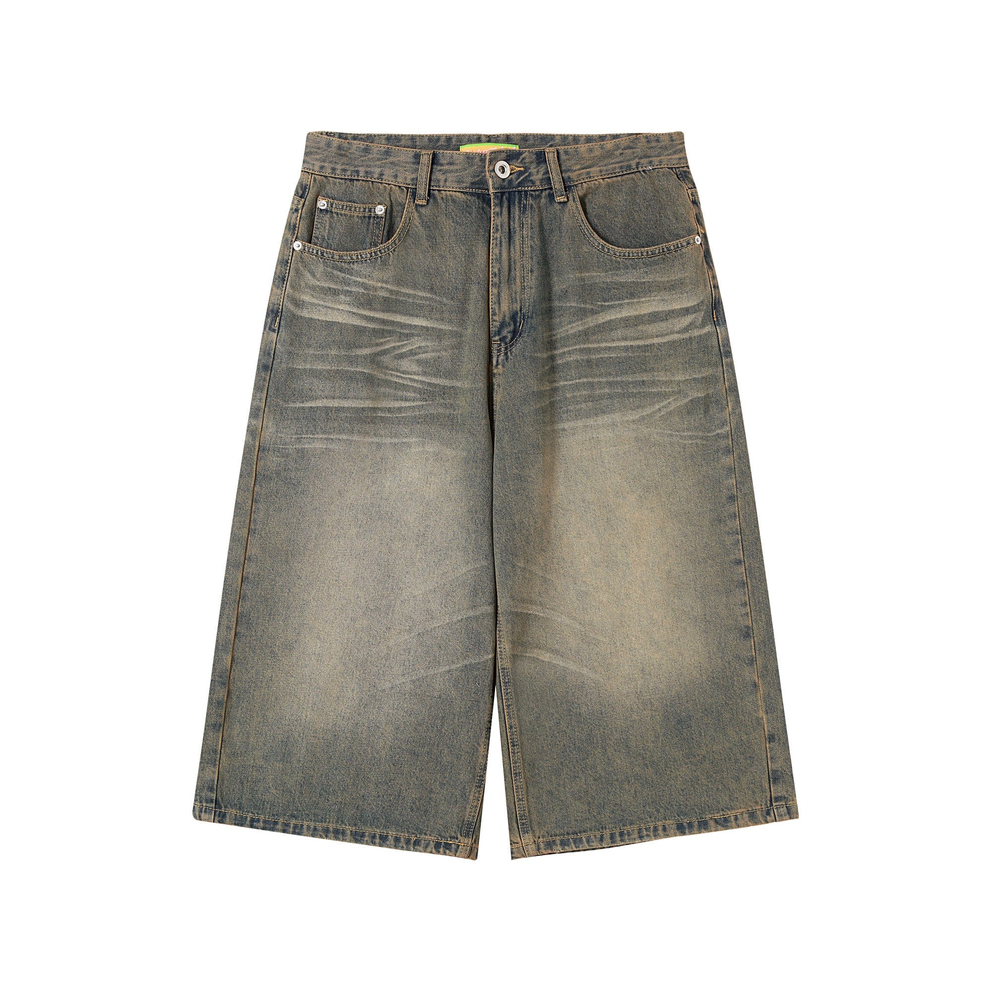 CLP Oversized Washed Denim Shorts