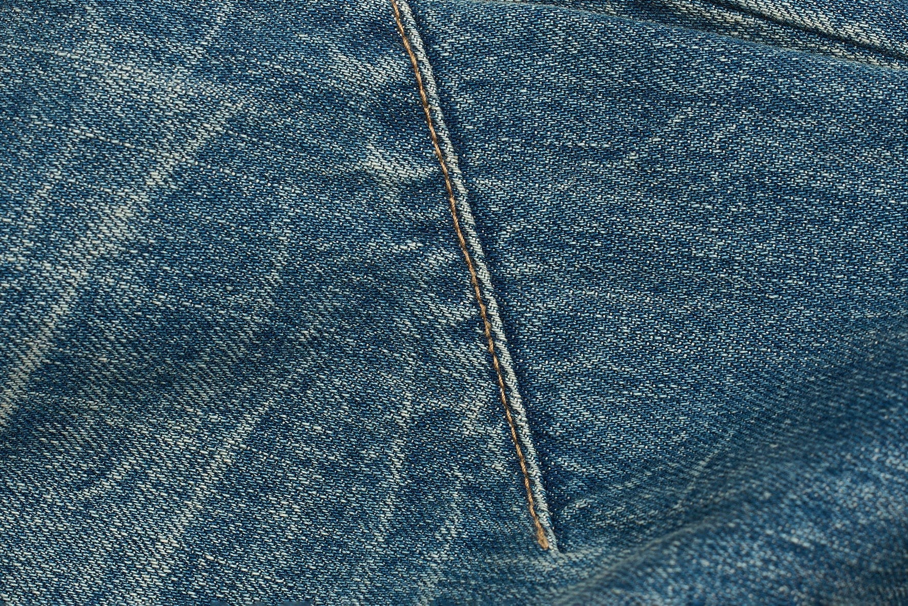 STEEPC Washed Rippled Straight-Leg Jeans