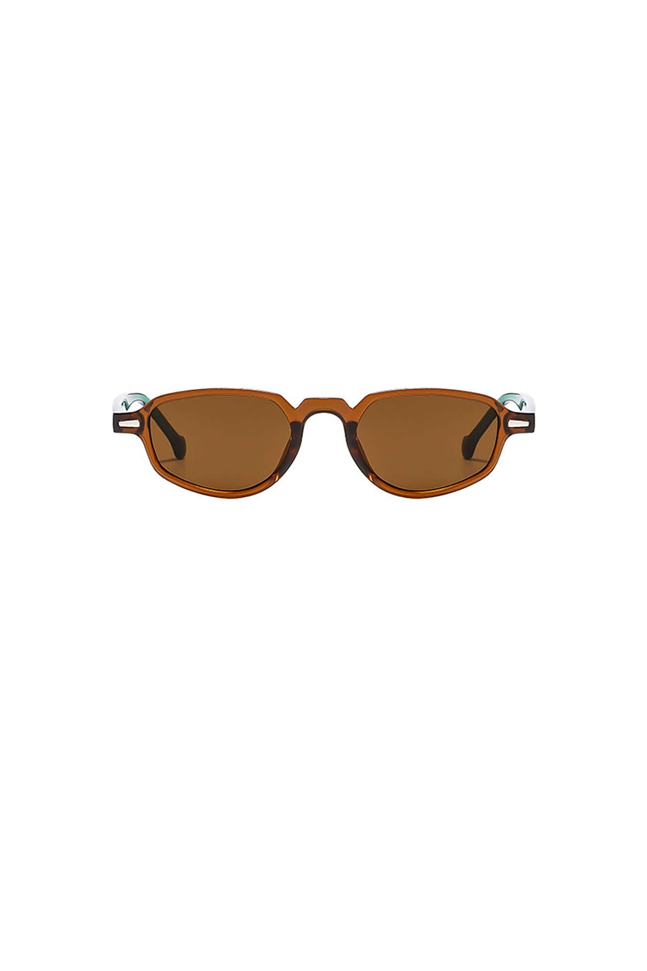 DAMAGE ASIA Gradient Lens Irregular Frame Sunglasses