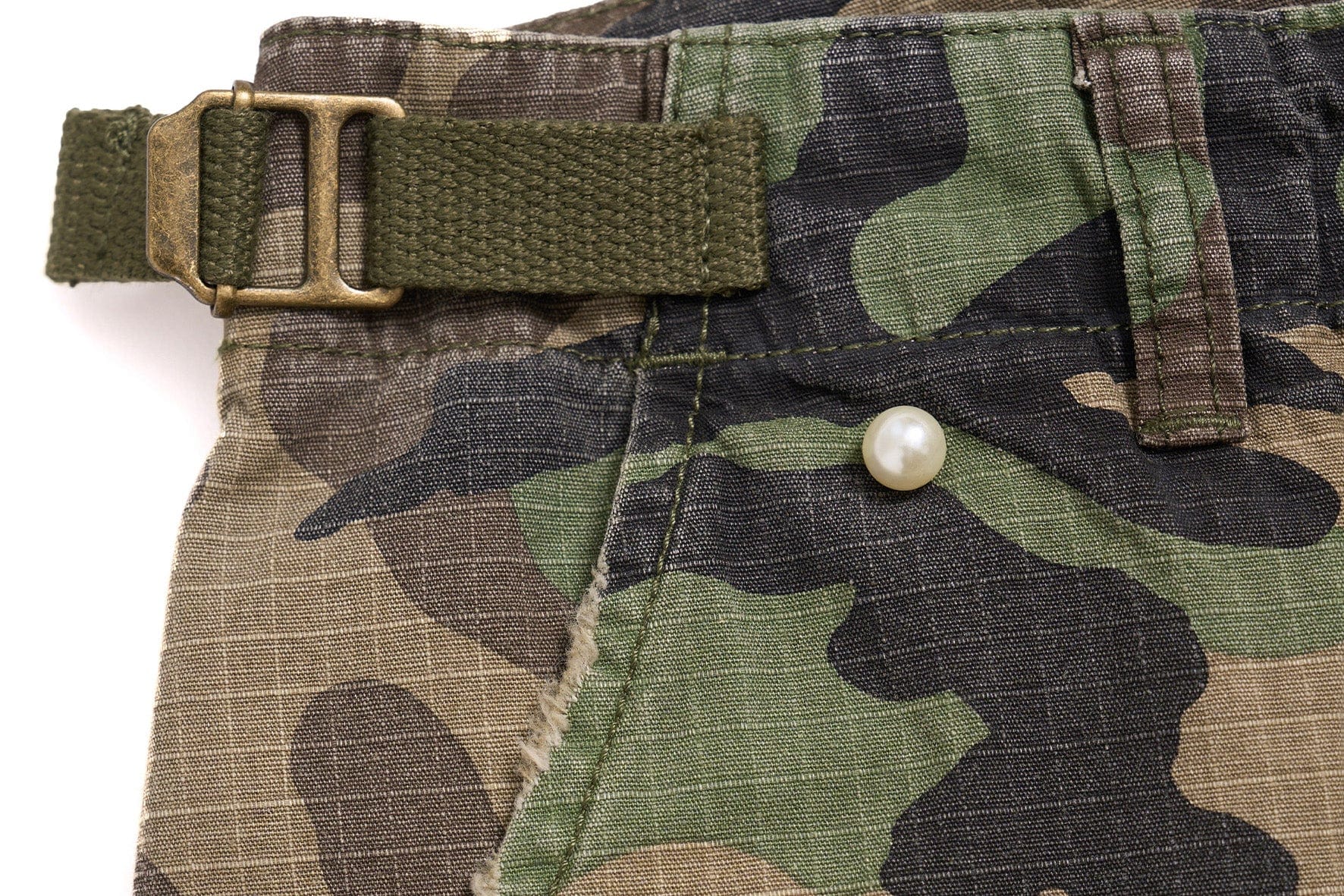STEEPC Camo Pearl Multi-Pocket Rippled Shorts