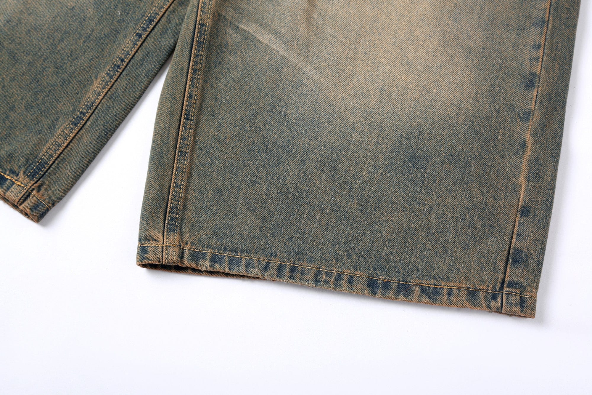 CLP Oversized Washed Denim Shorts