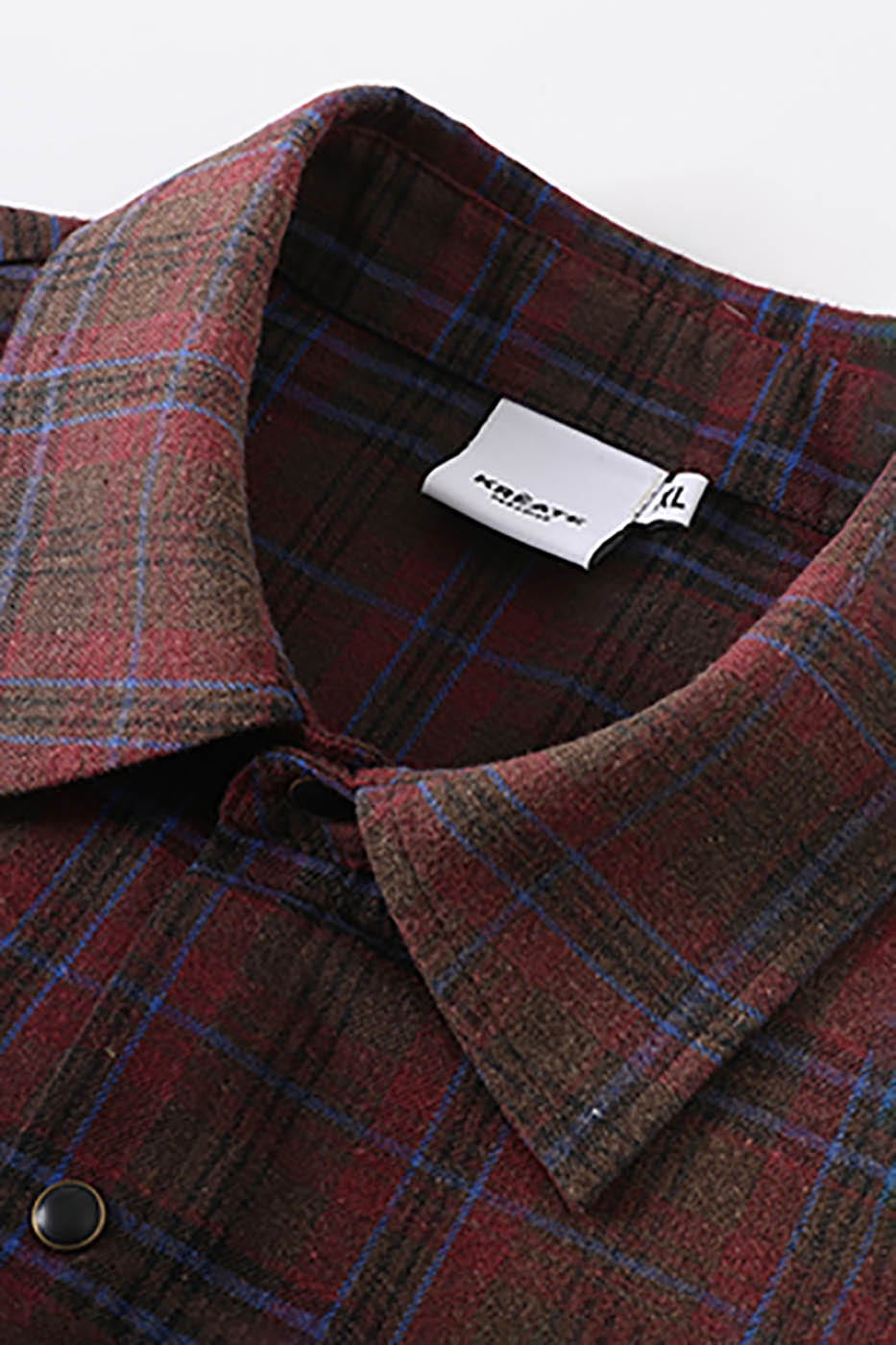 KREATE Distressed Plaid Vest