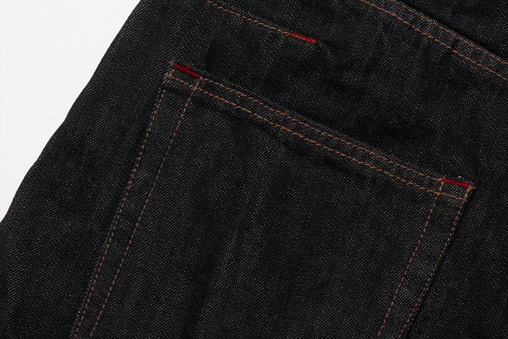 STEEPC Asymmetric Fly Selvedge Curved Raw Jeans