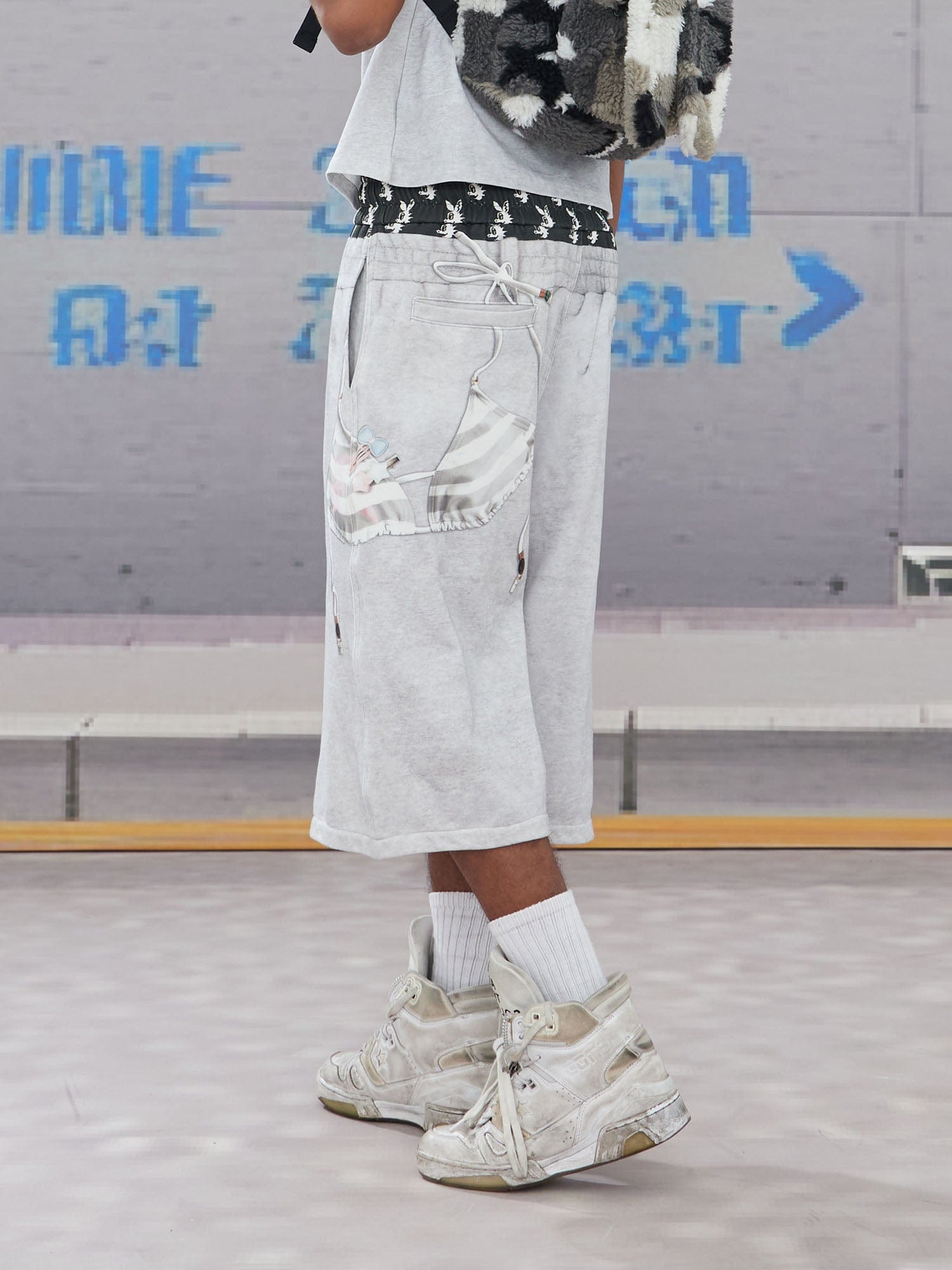 DND4DES Keychain Double-Waist Graphics Shorts