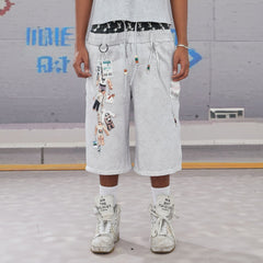 DND4DES Keychain Double-Waist Graphics Shorts