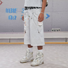 DND4DES Keychain Double-Waist Graphics Shorts