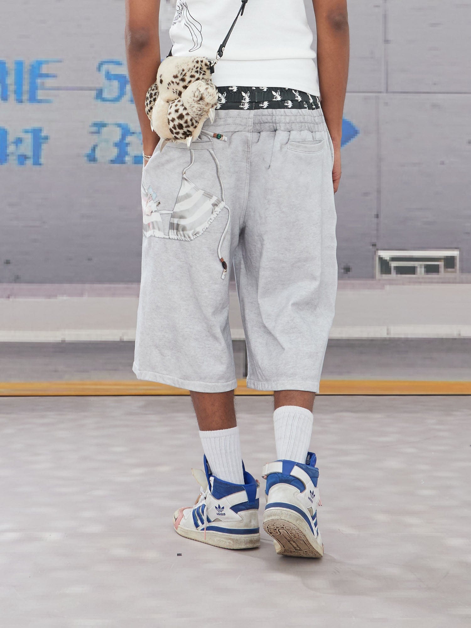 DND4DES Keychain Double-Waist Graphics Shorts