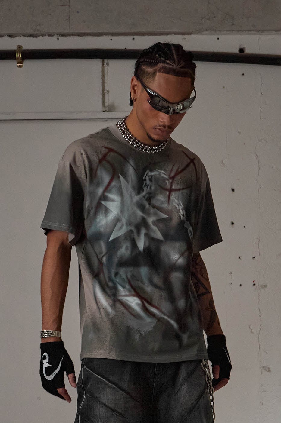 DND4DES Meteor Hammer Abstract Graphics T-Shirt